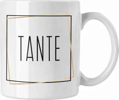 Produktbild von Trendation - Beste Tante Geschenk Tasse Tante Geschenkidee Du Wirst Tante (Weiß)