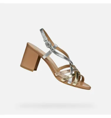 Produktbild von Geox Goldene Damensandalen Virnilisa 65 S 41