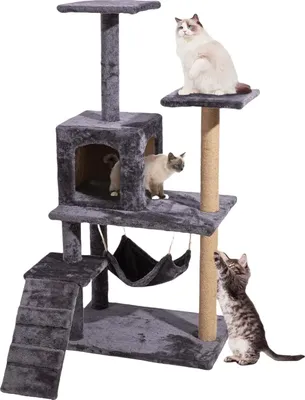 Produktbild von Glamexx24 Kratzbaum Katzenbaum Sisal Kletterbaum XXL Spielbaum Katzenschlafplatz