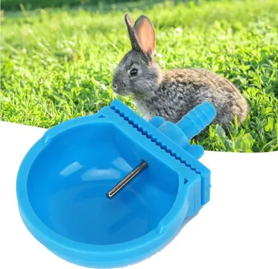 Produktbild von 10 Sets Kaninchen Tränke - Kaninchen Wassertränke - Kaninchen Trinkschale - Futterbehälter - Bauernhof Zubehör - Käfig Zubehör - Nagetier Zubehör