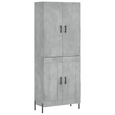 Produktbild von Highboard Betongrau 69,5x34x180 cm Holzwerkstoff