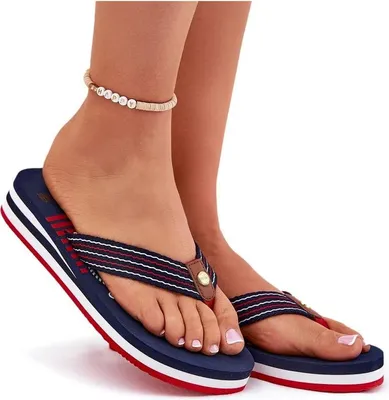 Produktbild von Damen Wedge Flip Flops Big Star RR274A126 Blau 41