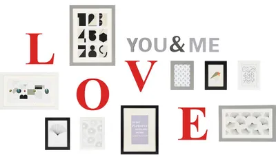Produktbild von Henzo You & Me Wandgalerie 9 Bilderrahmen Mehrfarbig