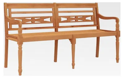 Produktbild von Batavia Gartenbank aus Teakholz 150 cm