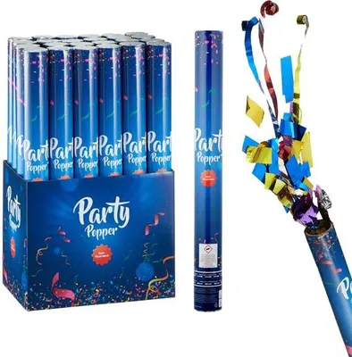 Produktbild von Konfetti-Shooter 40cm Folie bunt