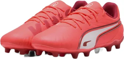 Produktbild von Puma Kinder Fussballschuhe King Match FG/AG - 108320, Farbe:Rot, Kinder Schuhe:38