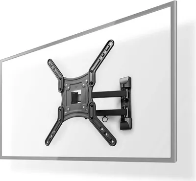 Obrázek produktu pro Full Motion TV držák na stěnu | 23-55" | Maximální podporovaná hmotnost obrazovky: 30 kg | Sklopná | Otočná | Minimální vzdálenost od stěny: 70 mm | Maximální vzdálenost od stěny: 400 mm | 3 otočné body | ABS / ocel | Černá