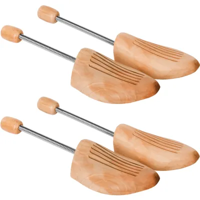 Produktbild von tectake® 2 Paar Spiral-Schuhspanner aus Lotusholz