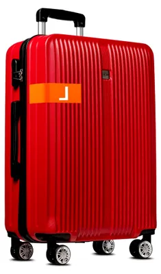 Produktbild von Hartschalen-Koffer Trolley Rollkoffer Reisekoffer Handgepäck 8 Rollen (M-L-XL-Set) (Rot, L)