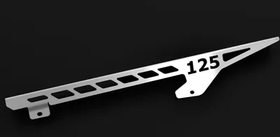 Image de Protège chaîne compatible avec KTM 125 Duke BJ 2011-16 Logo argent