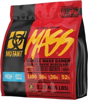 Produktbild von Mutant Mutant Mass (2270g) Cookies & Cream - Gewichtszunahme - Ohne Kreatin