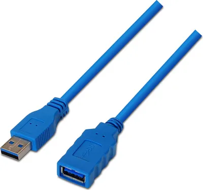 Image de Aisens - câble usb 3.0, type a/m-a/h, bleu, 1.0m