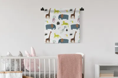 Produktbild von MuchoWow® Wandteppich Wandbehang Dschungel - Tiere - Affe 60x60 cm Tapisserie Dekoration Wandtuch - Dekorationen - Wand Decke