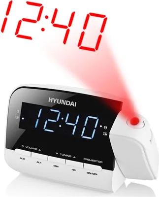 Image de Réveil Hyundai avec radio et projecteur - RAC481PLLWW