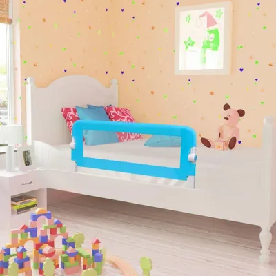 Produktbild von Sicherheitsgeländer für das Bett, ausziehbar, für Sofa, Blau, 102 x 42 cm