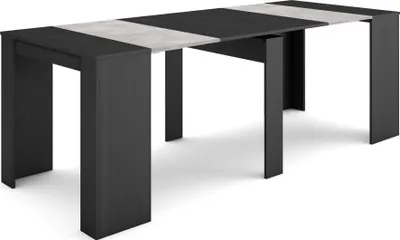 Immagine prodotto di S III Consolle allungabile, 222x90x77cm, Per 10 persone, Tavolo da pranzo, Nero