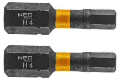 Produktbild von HEX4 x 25 mm Schlagbits, 2 Stück., KI-generiertes Bild