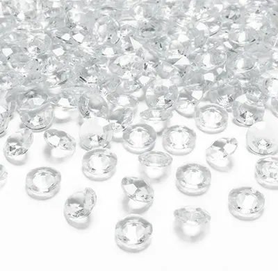 Produktbild von 100 Dekosteine Diamant | Ø 12 mm Klar