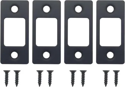 Produktbild von Schlüsselabschuss-Sicherheitsplakette - Sicherheitsplakette für Türen - Türschutz - verstärktes Schließmechanismus - 1" x 2,5" - Schwarz