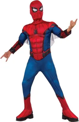 Image de Spider-Man - Costume "Deluxe" - Enfants BN6153 (S) (Rouge/Bleu)