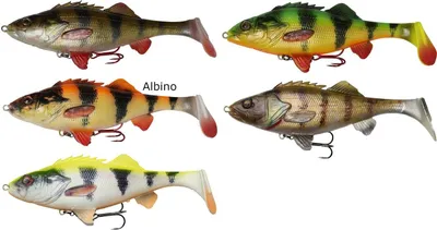 Produktbild von Savage Gear 4D Perch Shad - Gummifisch, Farbe:Firetiger, Länge / Gewicht:17.5cm / 75g