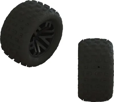 Imagen del producto de Juego de neumáticos 'FORTRESS' para vehículos Arrma dBoots, pegados (s), (2 pares)