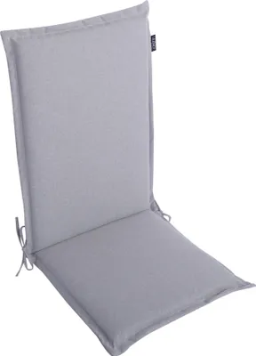 Produktbild von LILENO HOME Gartenstuhl Auflagen als [1er Set - Hochlehner] in Silber - bequeme Liegen als Sitzauflagen für Gartenmöbel - Stuhlkissen für Gartenstühle und Klappstühle MALT
