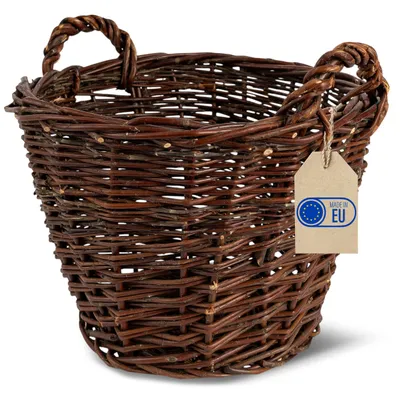 Productafbeelding van Creative Home Rieten mand met twee handvatten, Groot ø 30 cm