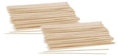 Image de Lot de 100 piques en bois pour brochettes de 25 cm Fackelmann Nature