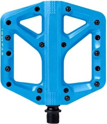 Produktbild von Crankbrothers Stamp 1 Gen 2, Komposite, Nylon, Blau, Chromoly-Stahl 4140 (CrMo), Plattformpedale, 111 mm, 114 mm