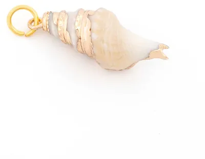 Produktbild von Vintageparts Anhänger Spindelschnecke Gold 29mm