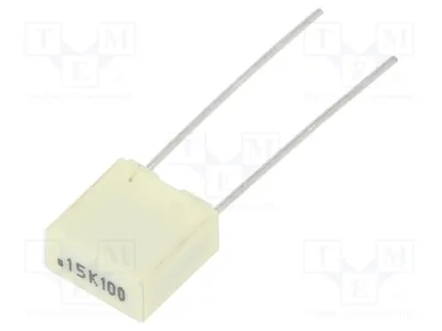 Produktbild von 10x Kondensator: Polyester 200VAC Rastermaß: 5mm 400VDC 2,2nF 5% R82MC1220DQ50J P