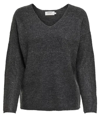 Image de ONLY Pull chaud en maille stretch Sweater col V manches longues ONLDANIELLA Taille : XS