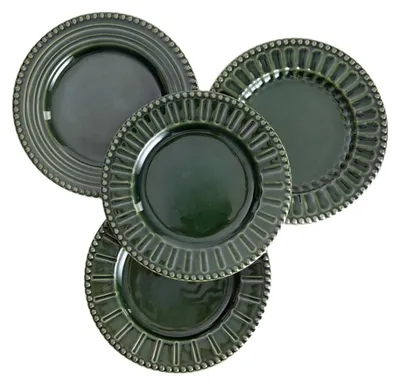 Produktbild von HOMLA KOBBI-Dessertteller-Set, grün, 21,5 cm, 4er-Set