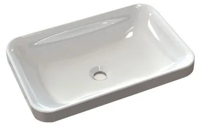 Produktbild von ASTORIA Gussmarmor-Waschtisch 55x12x37cm, weiß