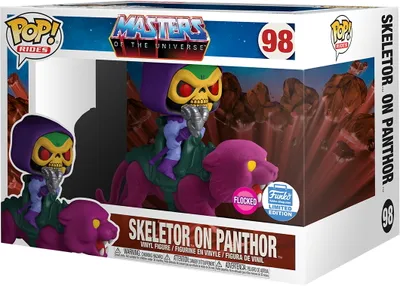 Produktbild von Masters Of The Universe - Skeletor on Panthor 98 Flocked Shop Limited Edition - Funko Pop! - Vinyl Figur