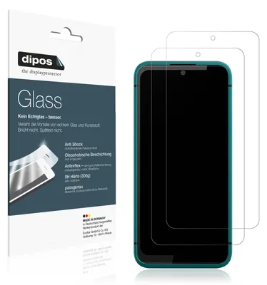 Produktbild von 2x Schutzfolie für Gigaset GX4 matt - Anti-Shock 9H Folie dipos Glass Kunststoffglas