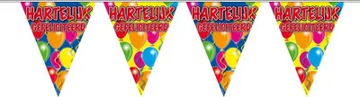 Produktbild von Spectacular Birthday Wimpelkette Gefeliciteerd 10m