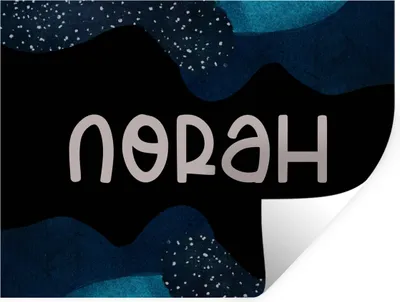 Produktbild von MuchoWow® Wandtattoo Wandsticker Wandaufkleber Norah - Pastell - Mädchen 80x60 cm Selbstklebend und Repositionierbar - Faltenfrei