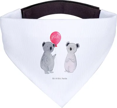 Produktbild von Mr. & Mrs. Panda Halstuch Koala Luftballon - Weiß - Geschenk, Hundeschal, Party, Hundehalstuch, Geburtstag, Hunde, Hund, Tuch