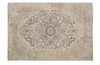 Image de Tapis de salon Unyqoos® WOOOD – Motif bohème, polyester/coton, multicolore, 170 x 240 cm, 1 pièce, idéal pour l'espace salon
