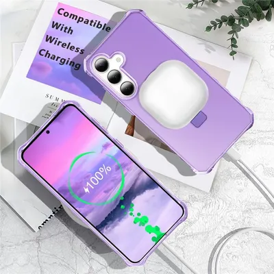 Produktbild von Samsung Galaxy S26 Hülle - Coverup ShockProof TPU Back Cover mit MagSafe Compatible Ring Kickstand - Violett