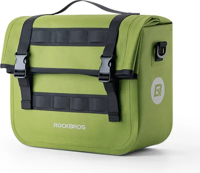 Zdjęcie produktu dla ROCKBROS 1 szt. sakwa na rower/motocykl 600D 9-15L wojskowa zieleń