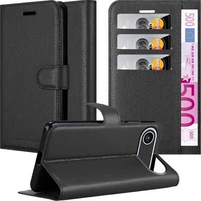 Immagine prodotto di Custodia Cadorabo per Apple iPhone 17 AIR in PHANTOM BLACK Custodia protettiva con chiusura magnetica, funzione stand e slot per carte di credito