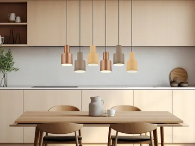 Obrázek produktu pro Závěsné svítidlo AGUDO 87cm vícebarevné 6 plamenů