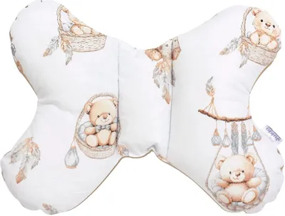Produktbild von Boho Bears & Cappuccino Soft Velvet Schmetterlingskissen