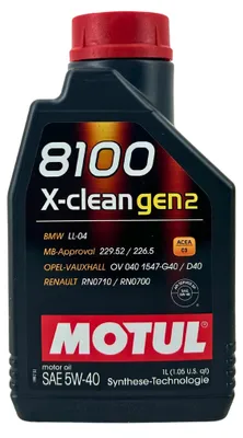 Produktbild von Motul 8100 X-clean GEN2 5W-40 1 Liter (110530)