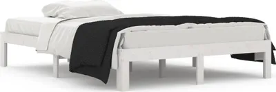 Obrázek produktu pro vidaXL Postel z masivu bílá 135x190 cm