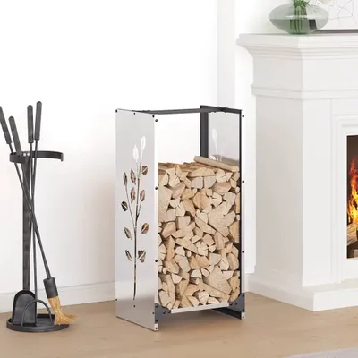 Produktbild von "im " Brennholzregal 40x30x80 cm Edelstahl - Kaminholzregale CC24640