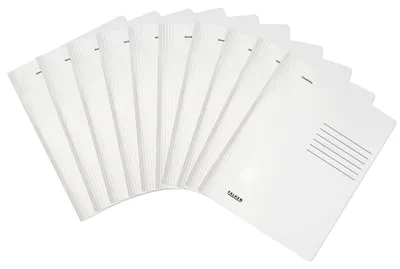 Image de Dossier de classement rapide 26001256 A4 carton blanc paquet de 10 pièces